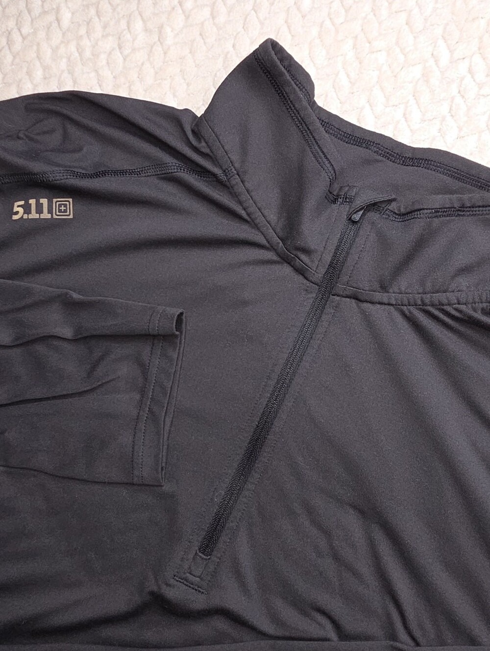 5.11 Tactical 1/4 Zip Pullover Men’s Black PT-R Physical Training Ready 2XL
